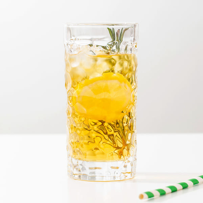 Crystal Highball Glass Drinking Cups 320ml Pressed Tumblers 11.2Oz Lead Free
