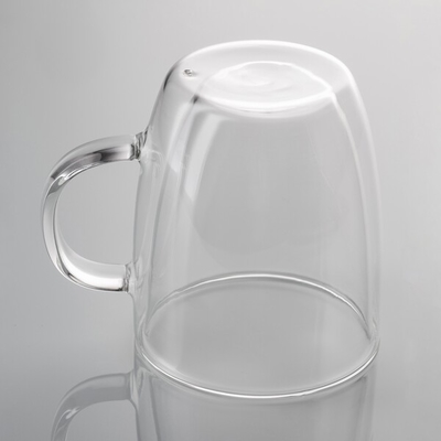 Canecas de café de vidro bebendo isoladas do vidro de Borosilicate 360ml da parede dobro
