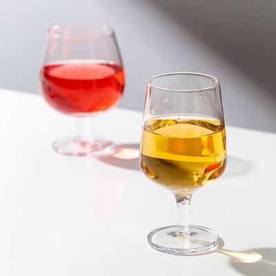 Aviation Glass Drinking Goblets 5 Oz Lead Free Mouth Blown Airplane Wine Glasses