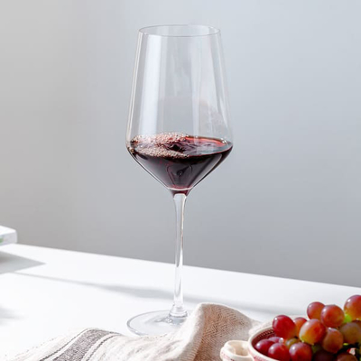 540ML Universal White And Red Wine Glasses Transparent 19oz Lead Free Hand Blown