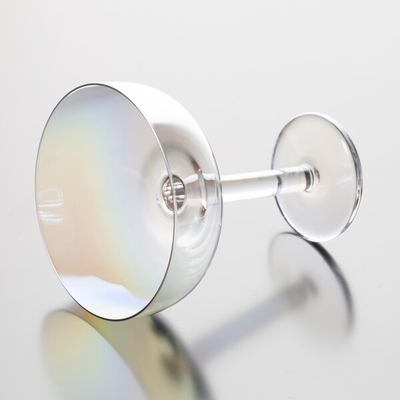 schillerndes schweres Martini-Glas der Basis-285ml 10 Unze-Regenbogen Champagne Coupe Glasses