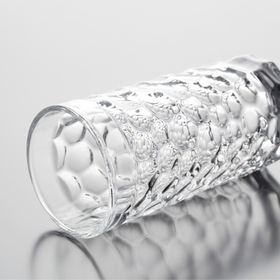 Crystal Highball Glass Drinking Cups 320ml Pressed Tumblers 11.2Oz Lead Free