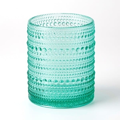 Χρωματισμένοι βαριοί Hobnail Δία ανατροπείς γυαλιών κατανάλωσης 12 Oz μηχανή που πιέζεται