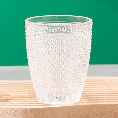 Altmodische Gläser perlenbesetzter Schuhnagel-Glastrinkbecher-Crystal Tumblerss 260ml