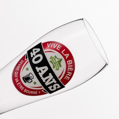 Hand Blown 700ml Crystal Glass Drinking Cups Lead Free Custom Pilsner Beer Glasses
