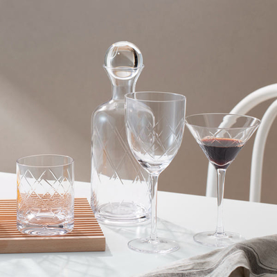 Glas-42 Flasche des Unzen-Klarglas-Karaffe-mundgeblasene 1200ml mit Stopper