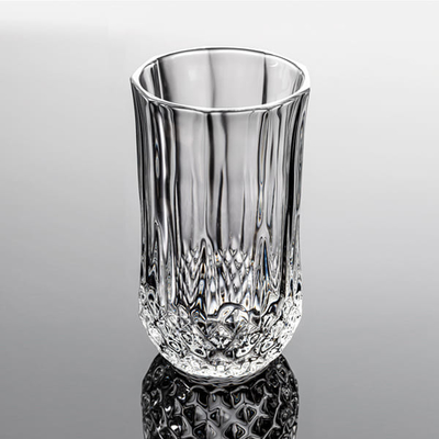Highball Cam İçme Bardakları 11 Ons Kristal 330ml Vintage Preslenmiş Cam Bardaklar