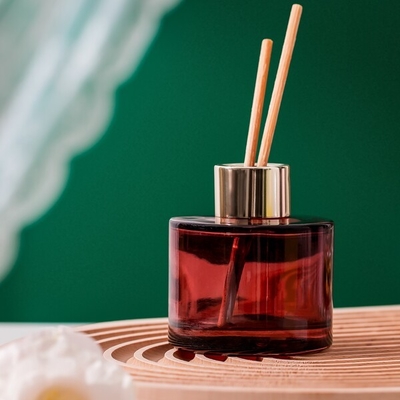 قابلة لإعادة الاستخدام تزيين المنزل الزجاج الملون 100ml الناشر آلة الزجاج زجاجة في مهب
