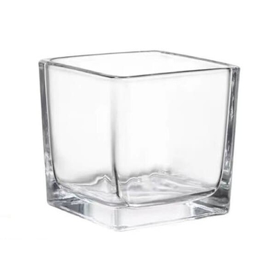 Square Gold Mercury Color Glass Candle Holder 2 Inch For Tealight Or Votive