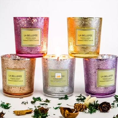 kerzen-Halter Mercury Pillar Scented Candle Stand 200ml 350ml Glasfarb