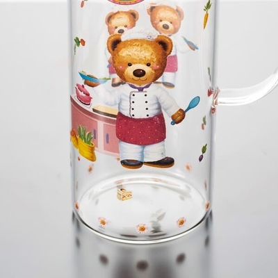 48 Unze-Borosilicat-Glas-Wasser-Pitcher mit dem Tüllen-Mund hitzebeständig durchgebrannt