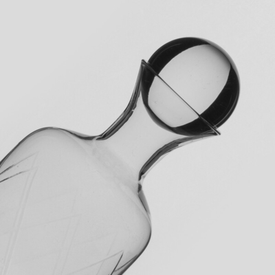Glas-42 Flasche des Unzen-Klarglas-Karaffe-mundgeblasene 1200ml mit Stopper