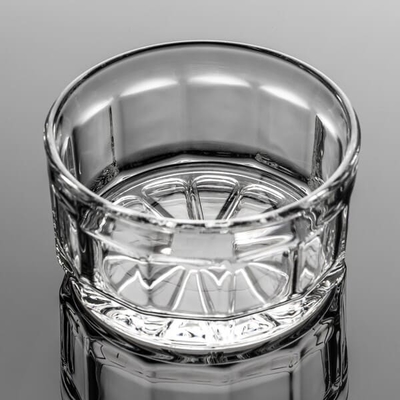 Mini 130ml Pressed Glass Kitchen Wares Transparent Dessert Stackable Glass Bowls